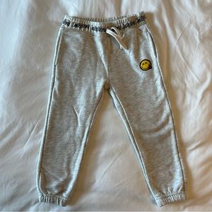 Zara girls sweatpants smiley world